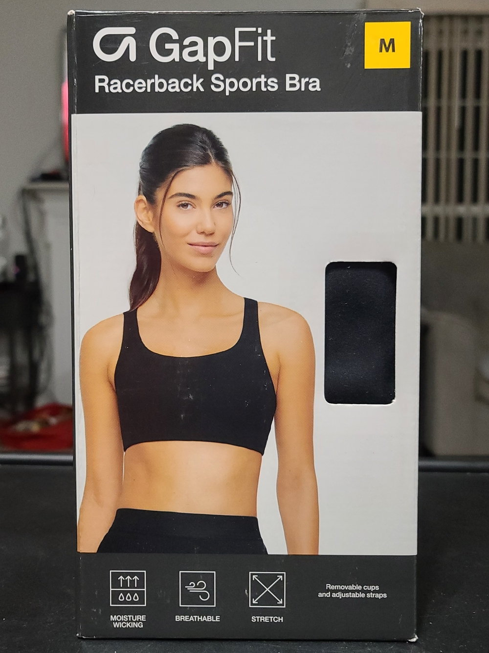 GAP Racerback Sports Bra - Black (M)